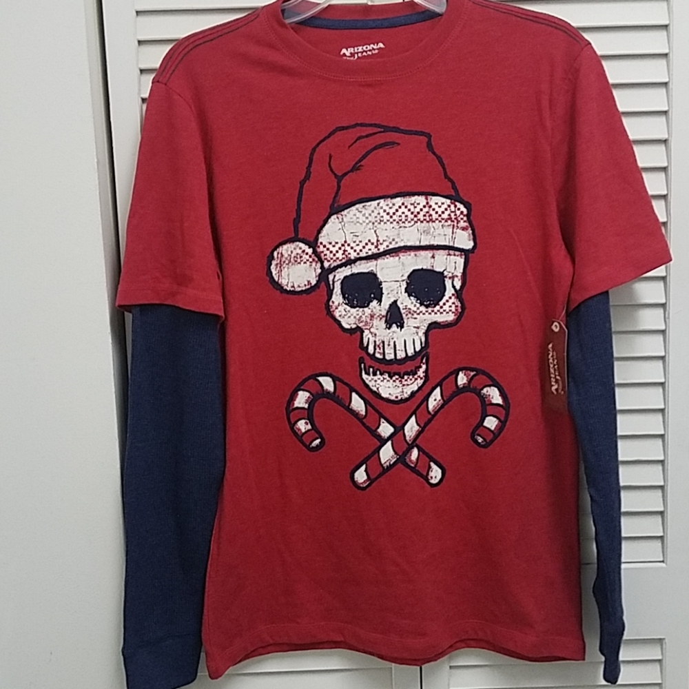 Arizona Jean Co Skull Christmas Shirt